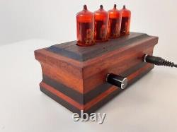 Padouk and Wenge Nixie Clock with German Z573M Tubes