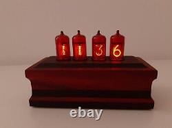 Padouk and Wenge Nixie Clock with German Z573M Tubes