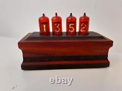 Padouk and Wenge Nixie Clock with German Z573M Tubes