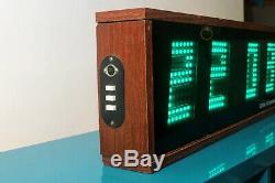 Perfect condition Nixie Tube Wall Clock Elektronika 7-06K 11-line 1991 USSR