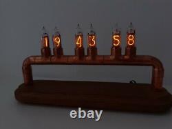 Pipe Harp by Monjibox Nixie IN14 tubes clock