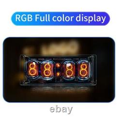 Practical and Beautiful IN12 Nixie Tube Clock 4Digit LED Retro Bedroom Decor