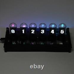 Pseudo-glow Programmable Tube Digital Clock LED Display IPS Screen RGB Creative