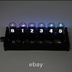 Pseudo-glow Programmable Tube Digital Clock LED Display IPS Screen RGB NIXIE