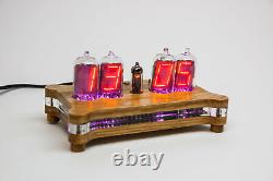 QUEEN Numitron Desk Clock IV-13 Russian Filament Tubes Soviet USSR Nixie Era