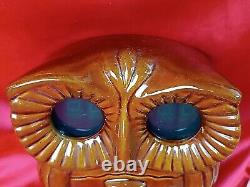 RARE! Nixie Tube Clock Retro Vintage OWL USSR Alarm Electronic Soviet Wall Bird