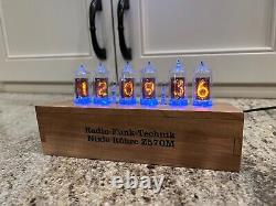 RFT Z570M Nixie tube clock, WiFi time and settings, maple case
