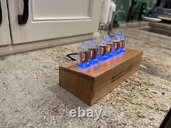 RFT Z570M Nixie tube clock, WiFi time and settings, maple case