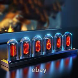 RGB Aluminum Alloy Nixie Tube Clock DIY Digital Tube Clock RGB Clock Analog#