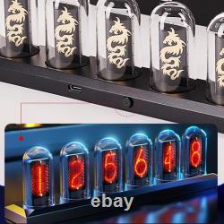 RGB Aluminum Alloy Nixie Tube Clock DIY Digital Tube Clock RGB Clock Analog#