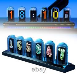 RGB Aluminum Alloy Nixie Tube Clock DIY Digital Tube Clock RGB Clock Analog#