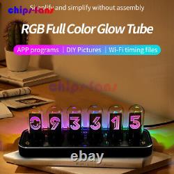 RGB Full Color Glow Tube 6-Digit Electronic LED Nixie Tube Watch Clock Custom