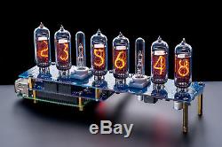 Raspberry Pi Hat Nixie Tubes Clock IN-14 Shield NCS314, Remote, GPS, Temperature