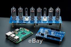Raspberry Pi Hat Nixie Tubes Clock IN-14 Shield NCS314, Remote, GPS, Temperature