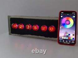 Resin Nixie clock with NOS Z560M German tubes