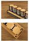 Retro 6 Digit Wood / Bamboo Rgb Led Tube Desk Clock Usb Diy Kit Not Nixie Clock