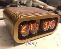 Retro Nixie Tube Clock on Soviet Tubes Vintage Hand Made Best Gift with Tubes