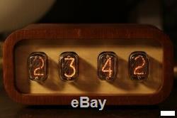 Retro Nixie Tube Clock on soviet tubes IN-12 Unique Gift Vintage Hand Made Clock