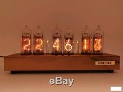 Retro Nixie Tube Clock on soviet tubes Vintage Hand Made Best Gift with Tubes
