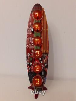 Skeleton by Monjibox Nixie Clock Z560M German tubes Wi-Fi sync RGB backlight