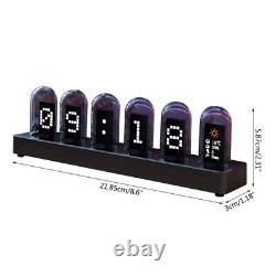 Sleek LED IPS Tube Clock for Office and Home Gifts for Decorating Rooms