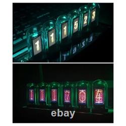 Small Digital Nixie Tube Clock Kit Vintage Hour Time Zone Enhanced Mood Lighting