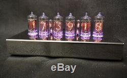 Stainless Steel T-1000 Desktop Nixie tube Clock from Bad Dog Designs