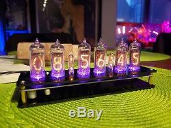 Steampunk Nixie Clock Fully Assembled NOS IN-14 Tubes
