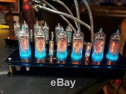 Steampunk Nixie Clock Fully Assembled NOS IN-14 Tubes