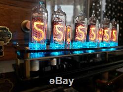 Steampunk Nixie Clock With Sockets & Extra Tubes Assembled NOS IN-14 Tubes
