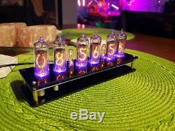 Steampunk Nixie Clock With Sockets & Extra Tubes Assembled NOS IN-14 Tubes