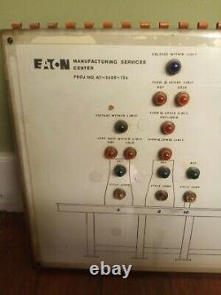 Steampunk Vintage Electronic Industrial Eaton Manufacturing Project Sign Board