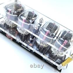 Stylish IN12 Glow Tube Nixie Clock Colorful Background Light Remote Control