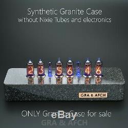 Synthetic Granite Case for Nixie Tubes Clock IN-14 IN-8(8-2) Z573 GRA & AFCH