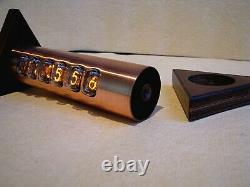 Tobleron Nixie Clock with IN17 tubes copper case steampunk by Monjibox