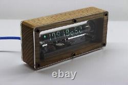 Tube clock with VFD on vacuum-luminescent display IV-18