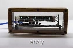 Tube clock with VFD on vacuum-luminescent display IV-18