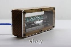 Tube clock with VFD on vacuum-luminescent display IV-18