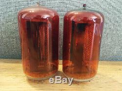 Two Rare Wf Rft Z568m Vintage Red Nixie Numeric Tubes Clock Diy