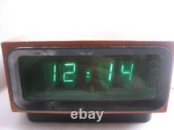 USSR RARE 1980s VFD indicator IV-12 Table clock ELEKTRONIKA G9.02 WOODEN CASE