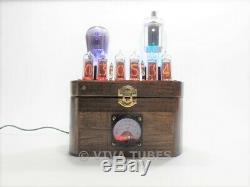 Ultra Cool USA Made Nixie Vacuum Tube Clock Steampunk 6 Digit Multi Color LED