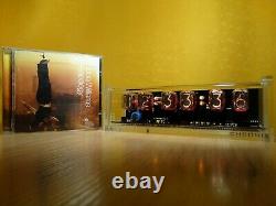 Unique 6 x IN-12 Nixie Tubes Clock acrylic case & red backlight & alarm