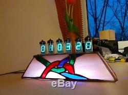Unity vibrant handmade desk alarm clock WiFi NTP IV11 VFD tubes Monjibox Nixie