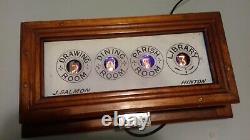 Vintage Servant / Butler Box upcycled Nixie Tube Clock Steampunk Mantique
