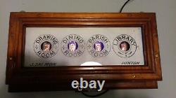 Vintage Servant / Butler Box upcycled Nixie Tube Clock Steampunk Mantique