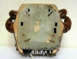 Vintage Space Age Soviet Electronika Ceramic MASK Clock Nixie Tube Clock. Rare