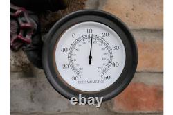 Wall Mounted Industrial Pipe Clock Pressure Gauge Style Home Decor