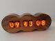 Walnut Series By Monjibox Nixie Clock In12 In Red Tubes