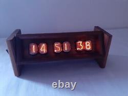 Walnut Zeka by Monjibox Nixie IN12 tubes clock