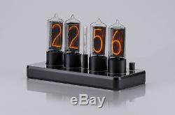 ZIN18 IN18 Nixie Tube Clock Black Aluminium Case WIFI Android/Iphone Skeleton
